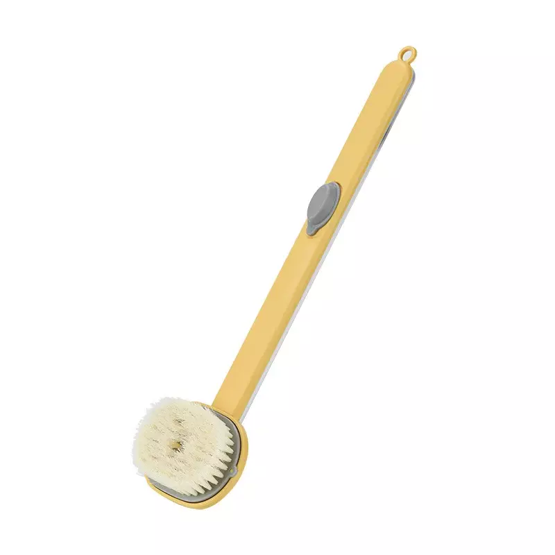 Cepillo de limpieza de ducha con mango largo para masaje de la piel, cepillo de cerdas suaves para baño, limpieza corporal, herramienta de cepillado en seco