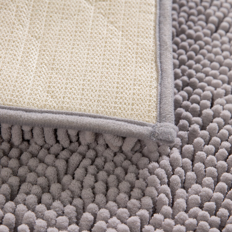 Karpet Kain Chenille Lembut Warna Solid Microfiber Keset Kamar Mandi Kamar Mandi Antilicin Penyerap Air Bak Cuci Karpet Karpet Lantai
