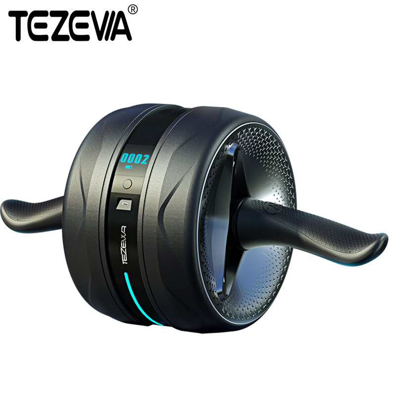 TEZEWA Abdominal Wheel Ab Roller Smart Rebound No Noise Stretch Trainer For Arm Waist Leg Exercise Gym Fitness Equipment