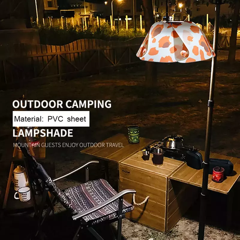 Tente de Camping en PVC, lanterne, abat-jour, Camouflage, cône lumineux, pour l'extérieur, intérieur, bibliothèque