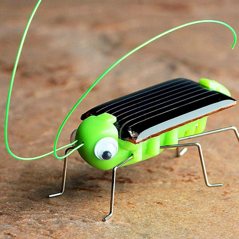 1 szt. Solar Grasshopper edukacyjny zasilany energią słoneczną pasikonik zabawka Robot wymagany gadżet prezent zabawki solarne bez baterii dla dzieci