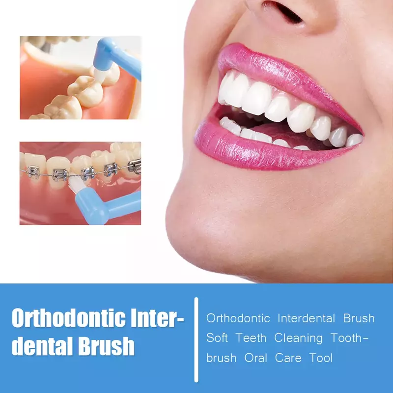 Ортодонтическая межзубная щетка, Мягкая зубная щетка для чистки зубов, зубная нить, зубная щетка, инструмент для ухода за полостью рта