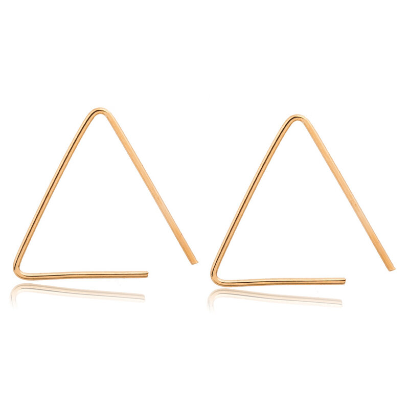 Timlee E029 New Punk Style Cool Contracted Delicate Triangle Geometry Female Ear Clip Earrings