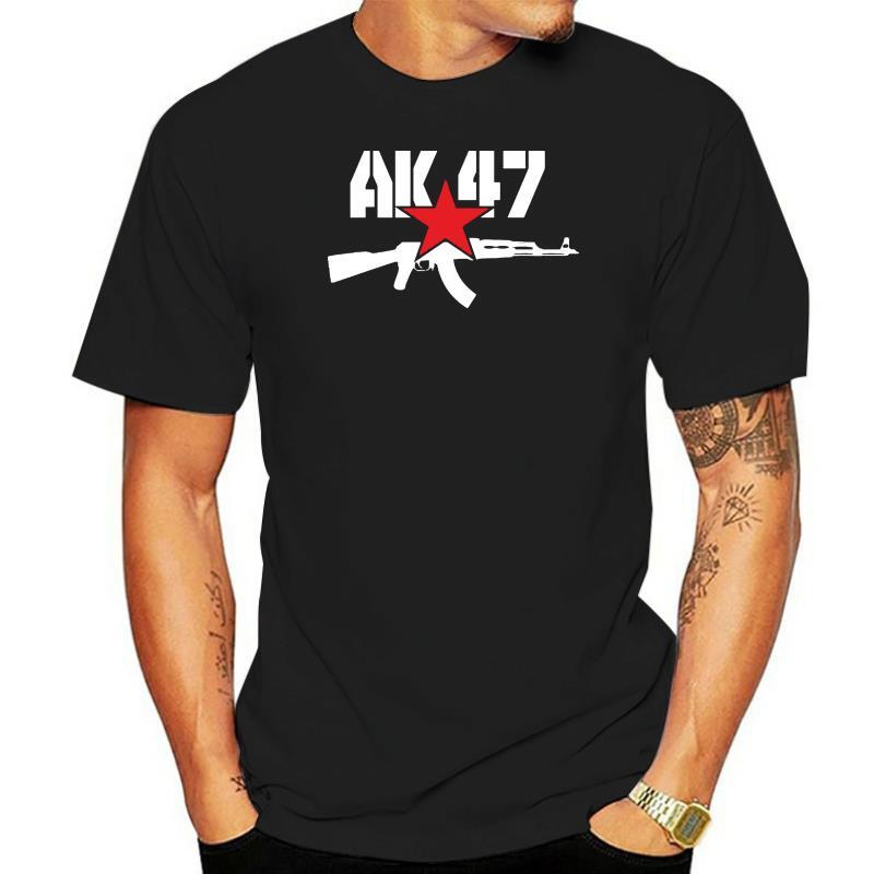 Camiseta de manga corta para hombre, camisa básica de AK-47, Kalaschnikow, AK47, S-3XL de Rusia, nueva moda