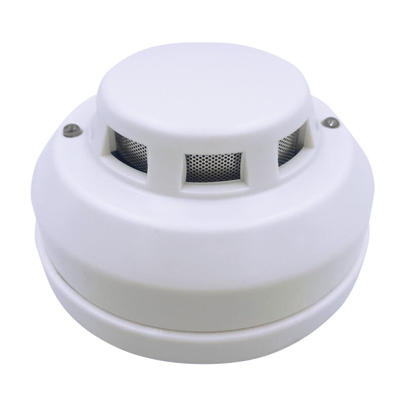 12V DC wired smoke detector photoelectric sensor used to check fire or anti something burning connect to wired zone Networking
