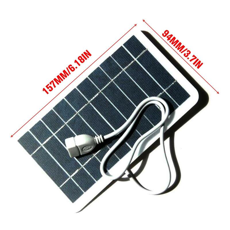 Panel Solar portátil de 5v y 2w, placa Solar con carga segura Usb, estabiliza el cargador de batería, Banco de energía, teléfono, Camping al aire libre