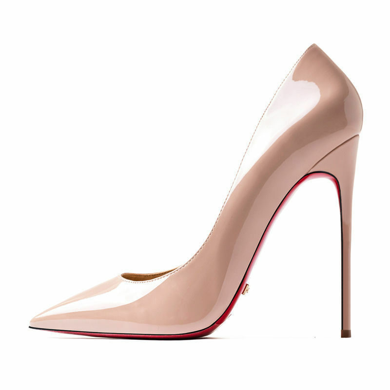 2022 nova marca de luxo mulheres bombas vermelhas sexy sapatos de fundo vermelho apontou dedo do pé salto fino rasa sexy vestido de casamento festa salto alto