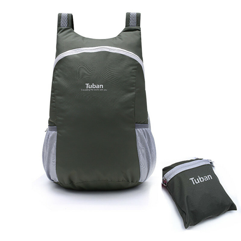 Lightweight Nylon Foldable Backpack Waterproof Backpack Folding Bag Ultralight Portable Men Women Pack for Travel Canvas Bag