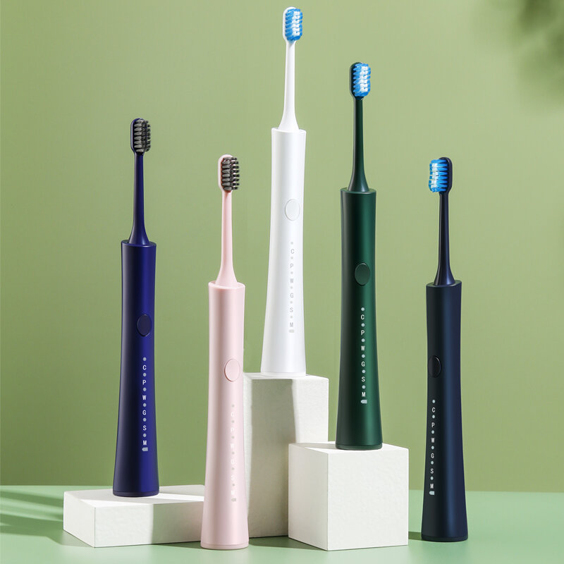 Sonic escova de dentes elétrica adulto temporizador escova ipx7 à prova dwaterproof água 6 modos usb carregador recarregável escovas de dente cabeças substituição conjunto