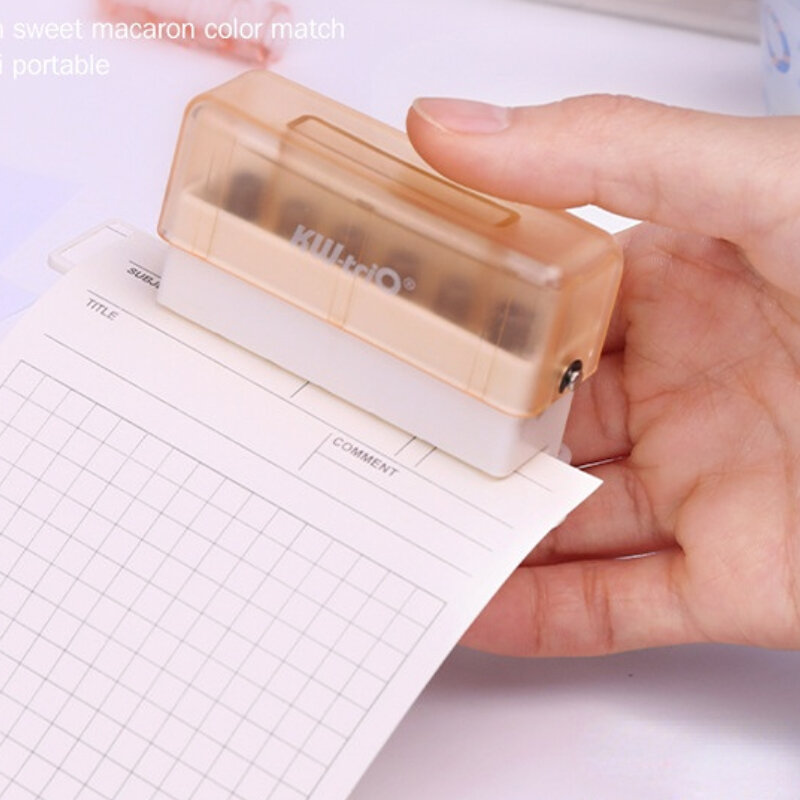 Mesin Meninju 6 Lubang Mini Swakarya Deteksi Lubang Meninju Halaman Buku Alat Tulis Kantor Macaron Lima Warna Opsional