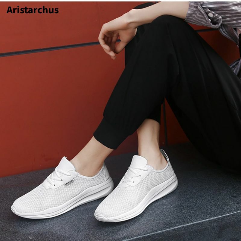 Men's Shoes Summer New Sneakers Breathable Shoes Fashion Casual Shoes Running Shoes Mesh Men's Tennis Sneakers39-46-47