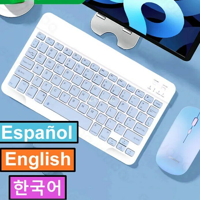 الكورية اللاسلكية لوحة المفاتيح والماوس بلوتوث لوحة المفاتيح لباد برو 12 2021 tecبتصميم بلوتوث ل شاومي سامسونج باد لوحات المفاتيح