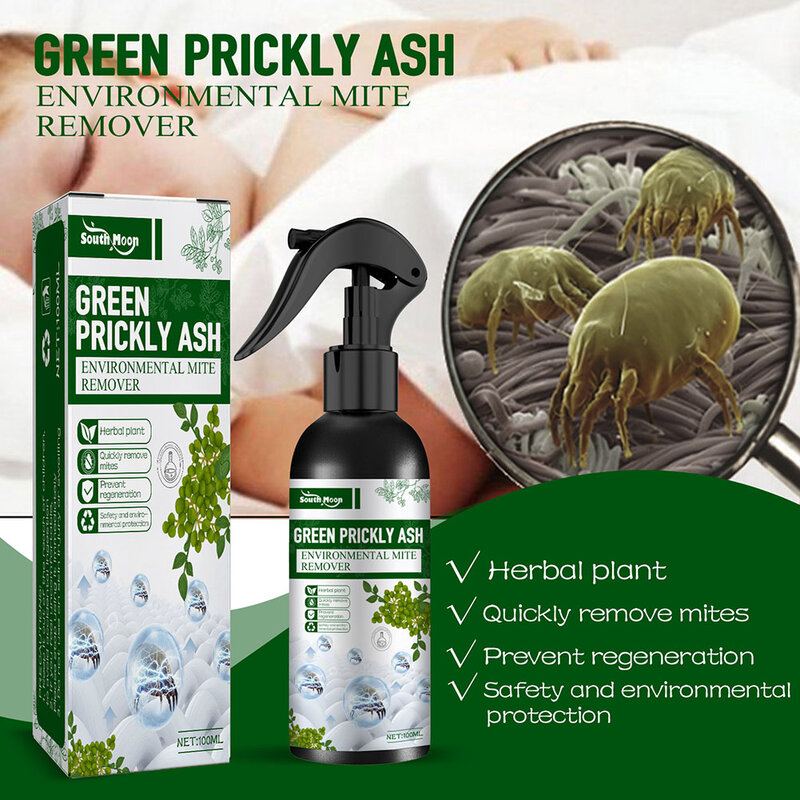 Hot Dust Mite Killing Spray for Home Beds Indoor Clean Mite Exterminating Bedbug Killer Mite Removal Spray Pet Cleaner