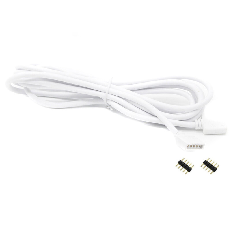 4-контактный/5-контактный Удлинительный кабель светильник Ной ленты, белый Удлинительный провод для светодиодной ленты 3528 5050 RGB/5050 RGBW, светод...
