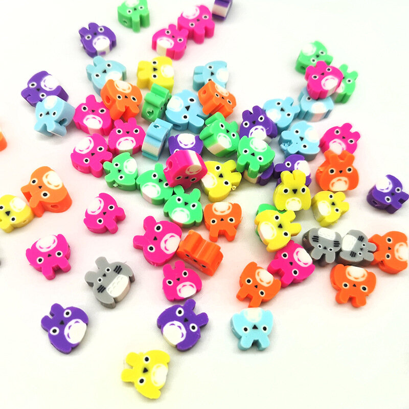 10mm Perforated Color Rabbit Chinchilla Beads Jewelry Making Beads DIY Handmade Bracelet Necklace Accessories Wholesale Cuentas