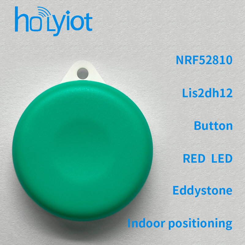 Holyiot-etiqueta de baliza nRF52810, sensor acelerómetro de 3 ejes, BLE 5,0, Bluetooth, módulo de bajo consumo de energía, eddystone ibeacon