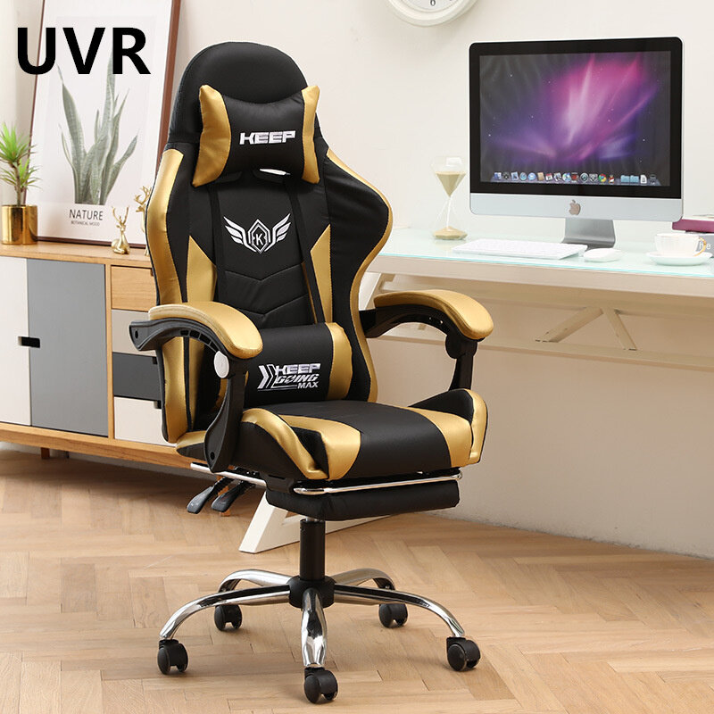 Uvr Hoge-Kwaliteit Comfortabele Executive Computer Zitplaatsen Verstelbare Live Gamer Stoelen Comfortabele Hoge Rug Met Voetensteun