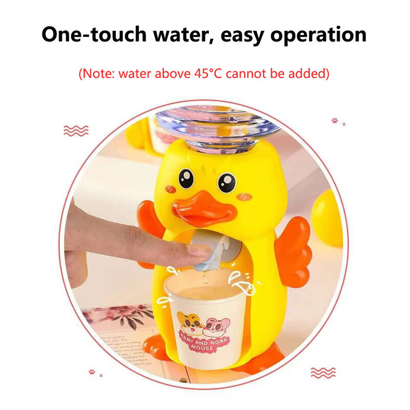 Mini Water Dispenser ของเล่นเด็กสำหรับของขวัญเด็กน่ารักน้ำนมดื่มน้ำพุสำหรับเด็กจำลองอุปกรณ์ของเล่น