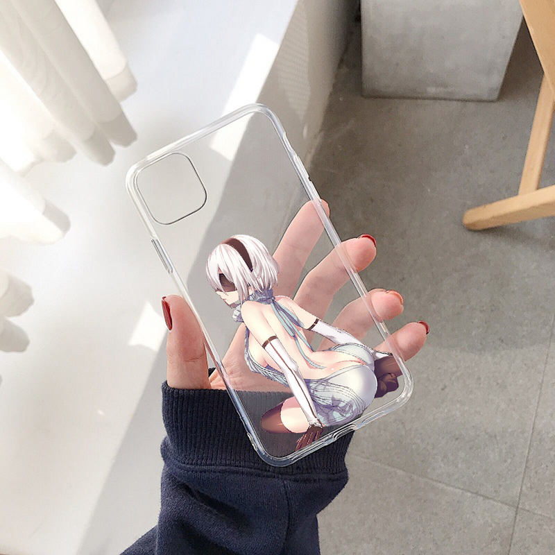 NieR Automata-funda de teléfono para Huawei, carcasa transparente 3D para Huawei P Mate P10 P20 P30 P40 10 20 Smart Z Pro Lite, 2019