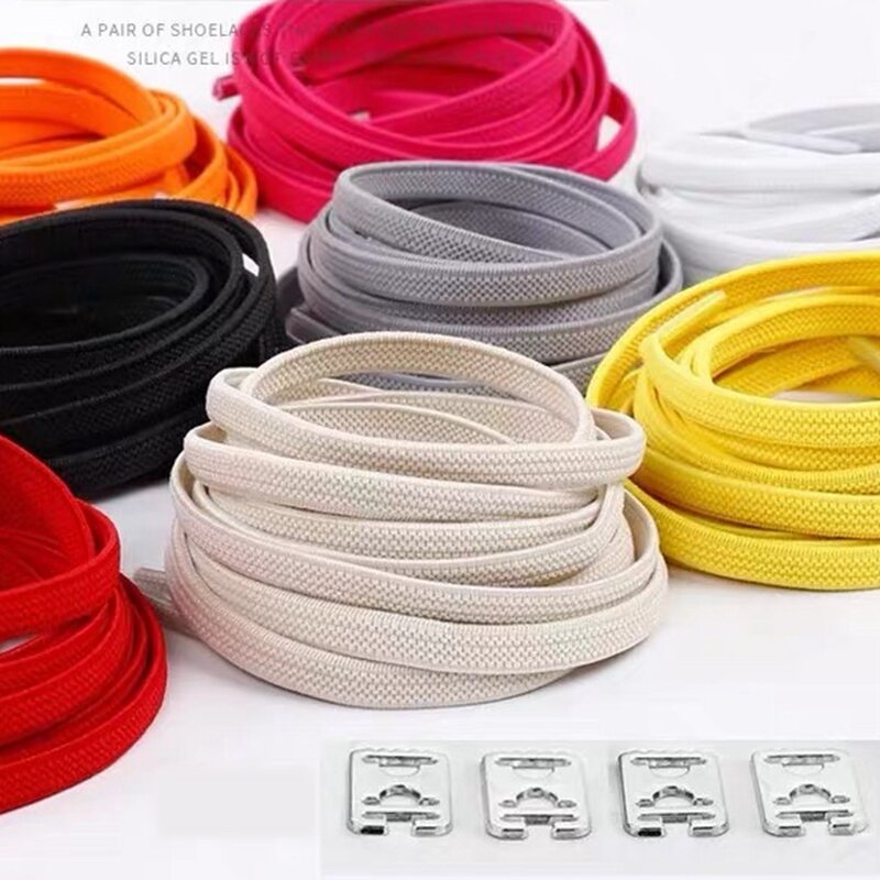 1 para sznurówki których nie trzeba wiązać elastyczne sznurowadła dla dzieci dorosłych szybkie leniwe koronki mieszkania trampki gumowe sznurowadło do biegania 24 kolory
