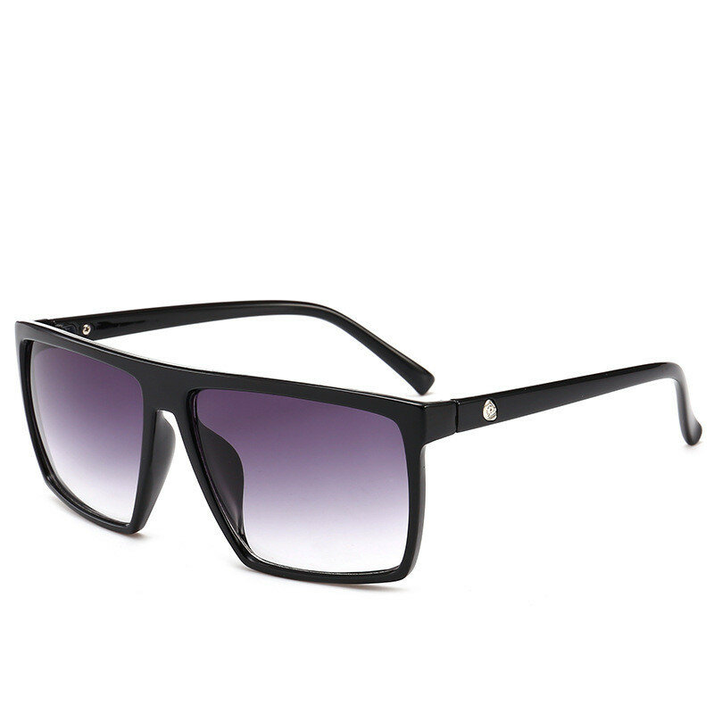 Nowe kwadratowe okulary przeciwsłoneczne męskie marka projektant lustro zdjęcie chromowe ponadgabarytowe okulary męskie okulary przeciwsłoneczne człowiek gafas oculos de sol