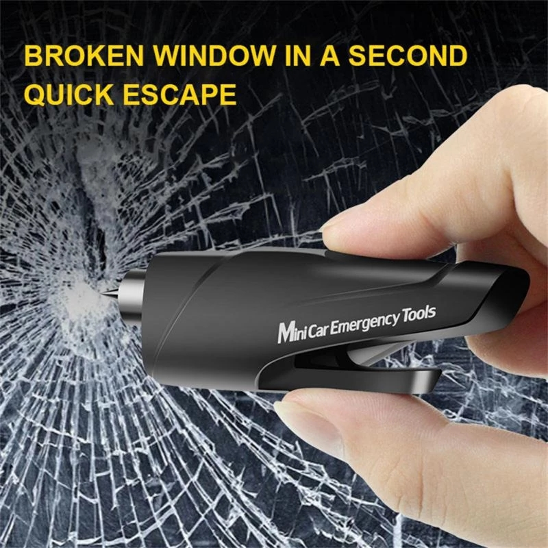 Auto Mini Veiligheid Hamer Venster Breaker Rescue Kit Levensreddende Seat Belt Cutter Window Breaker Glas Noodhamer Rescue Kit