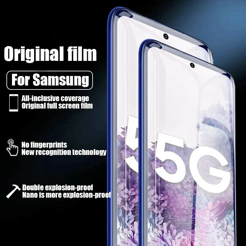 Película de hidrogel para Samsung Galaxy, protectores de pantalla FE para Samsung Galaxy S20, S22, S21 Ultra, S10, S9, S8 Plus, Note 20, 10, 9, 8 Plus, S23U, 4 unidades