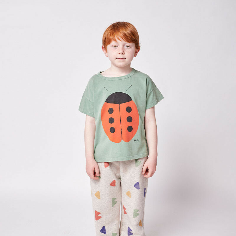 Kaus Anak Laki-laki Anak Perempuan Bobo 2022 Atasan Pola Cetak Kartun Musim Panas Baru Kaus Bayi Laki-laki Balita Lengan Pendek untuk Anak-anak