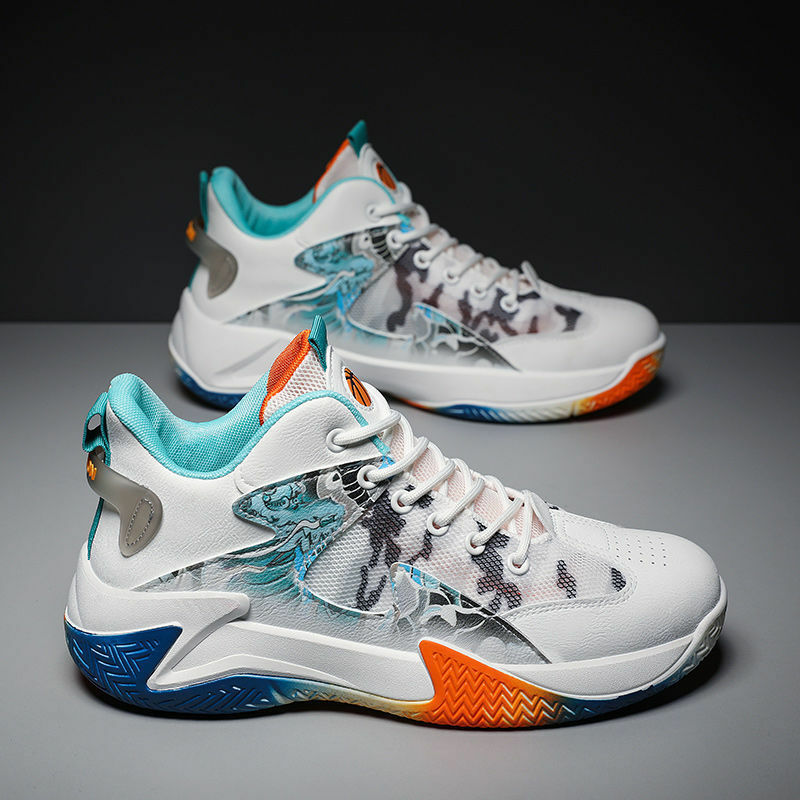 شبكة تنفس الاحذية حذاء كرة السلة للرجال موضة أحذية رياضية كاجوال موضة تنوعا أحذية رجالي 2022
