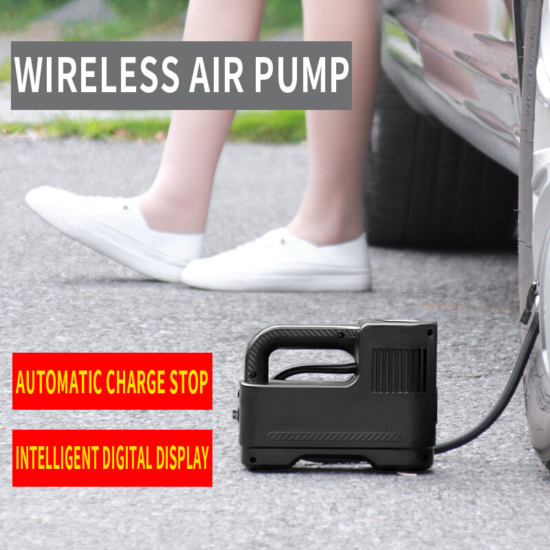 Portable Multi-Function Wireless Smart Vehicle Air Pump Electric Blast Pump Automobile Air Pump Electric Tire Pump