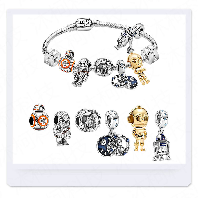 Ciondoli originali per bracciale Pandora Star Wars Boy Girl Charm Beads gioielli da donna fai da te che fanno regali per bambini nuovo arrivo
