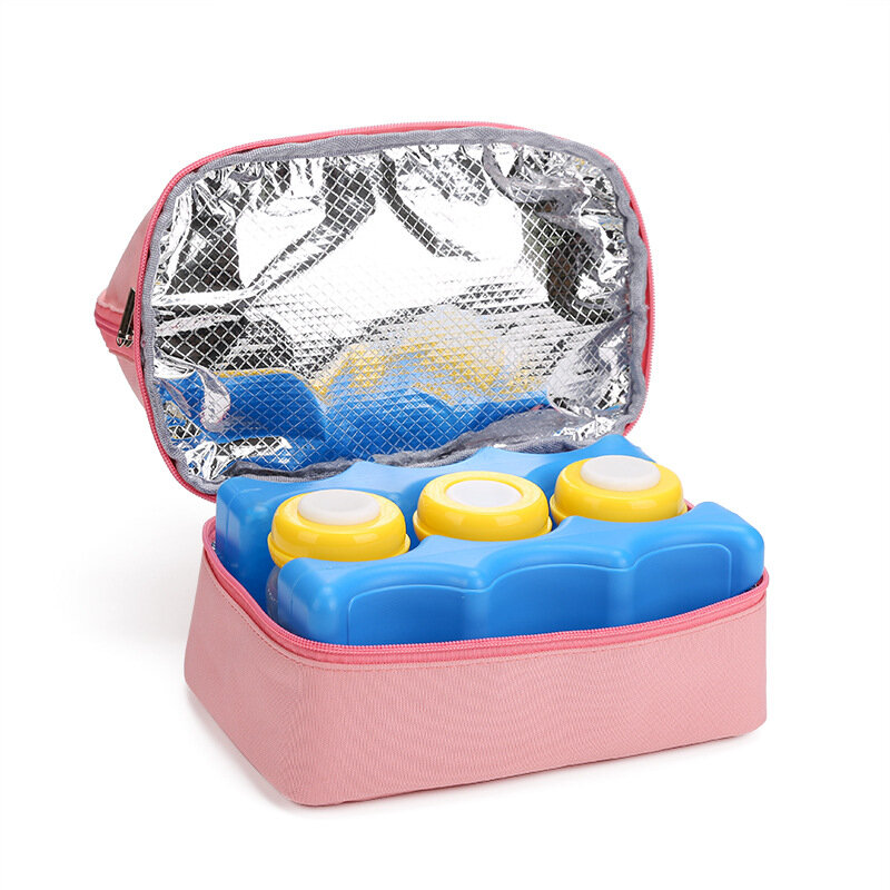 Breastmilk Refrigerated Tote Portable Large Capacity Blue Ice Cold Storage Fresh Milk Storage Backpack Outdoor Mummy Bag New