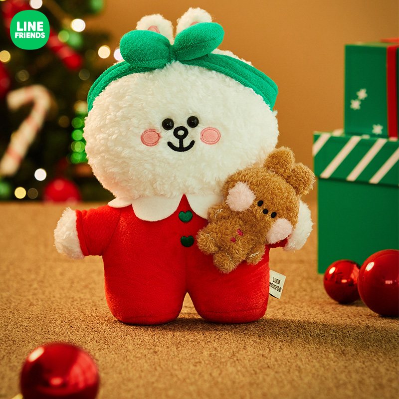 Linha amigos anime brown cony natal feriado série brinquedo de pelúcia kawaii bonito postura animais plushie boneca crianças presente