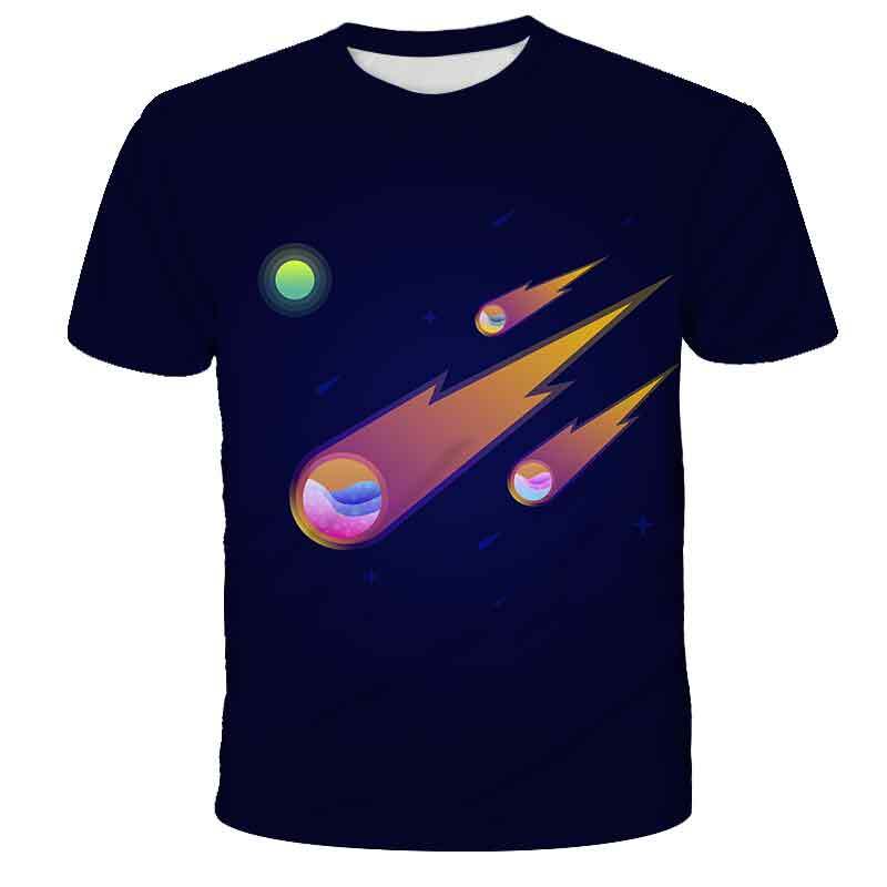 Camiseta deportiva informal para niños de 3 a 14 años, camisa con estampado 3D divertido, novedad de verano 2022