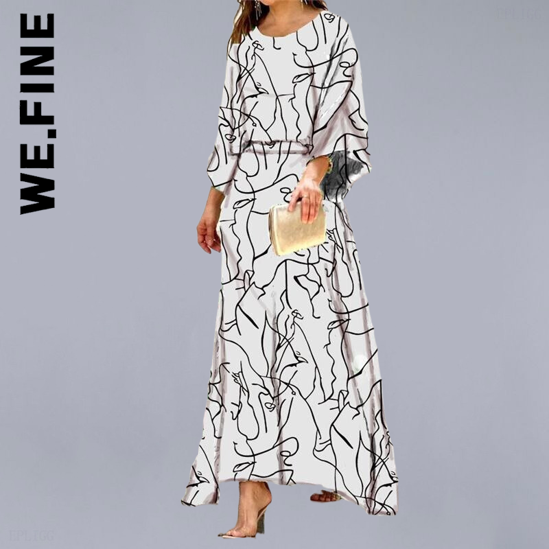 Комплект из 2 предметов для женщин We.Fine, новый облегающий базовый комплект с длинными юбками, Женский костюм с длинным рукавом, женские свитш...