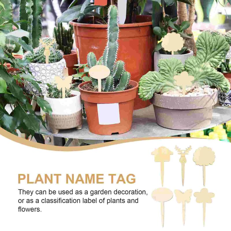 Gardentag Labels Nursery Marker Decorative Wooden Label Tagsmarkers Accessory