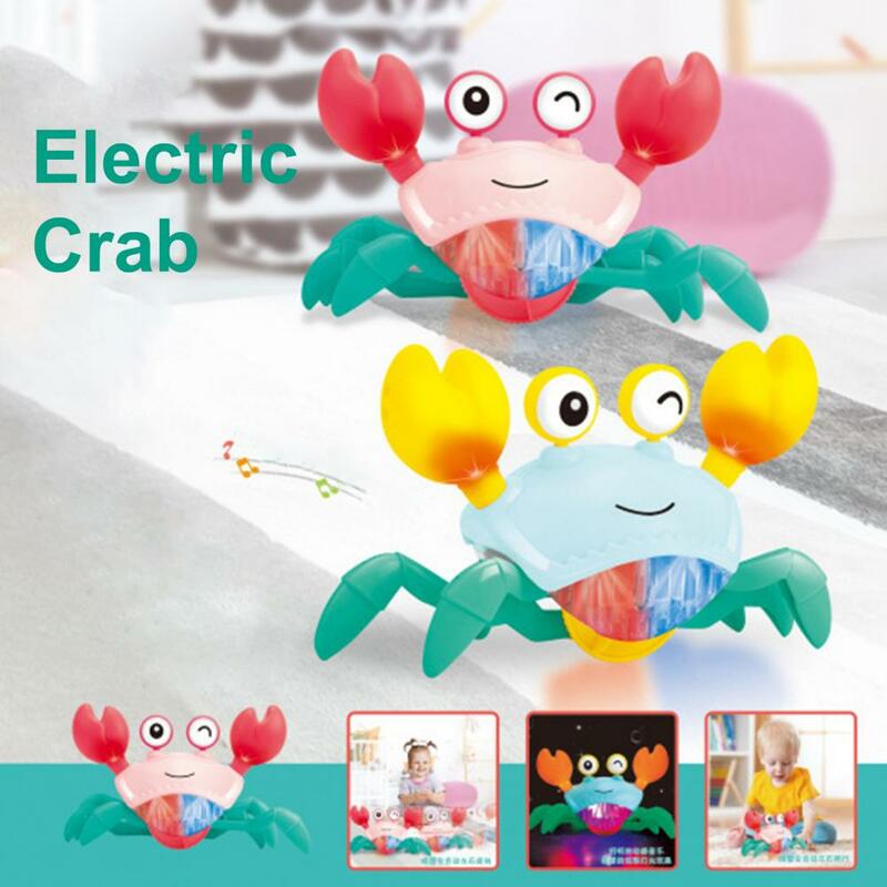 Juguete de moda con borde redondeado para niños, juguete de cangrejo eléctrico para el hogar, juguete interactivo