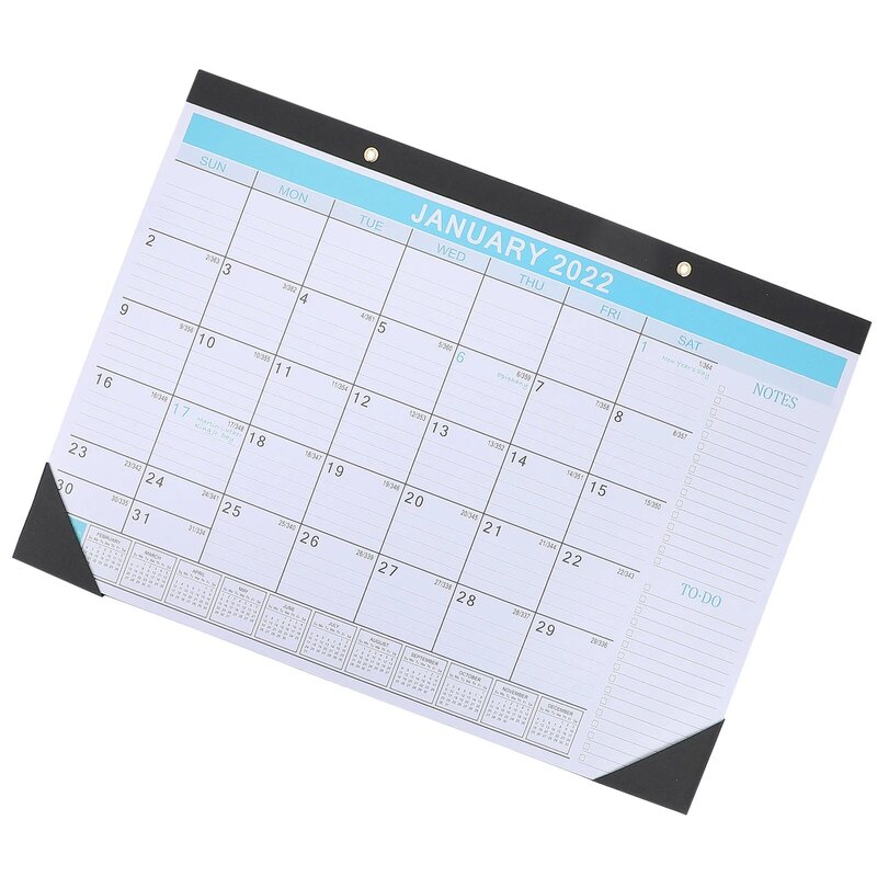 Calendario creativo y práctico para el hogar, calendario en inglés de 18 meses, Simple y duradero, 1 unidad, 2022