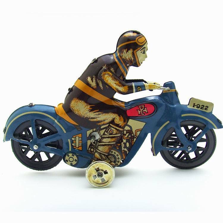 M14408 lamiera di ferro singola moto tema nostalgico ornamenti personalizzati regali creativi all'ingrosso di giocattoli in lamiera di ferro