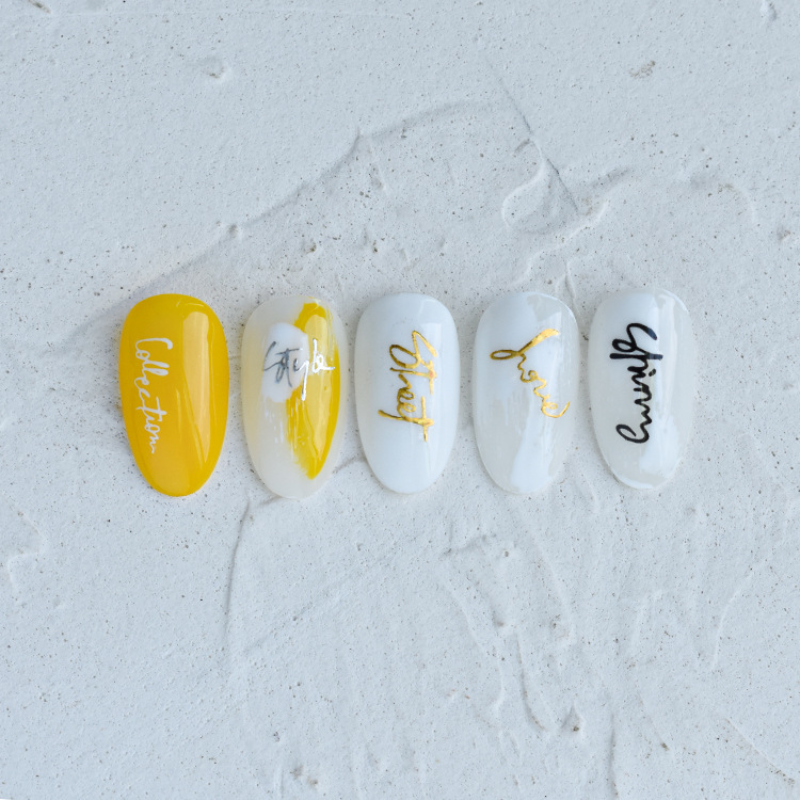 Nieuwe Zwart Wit Goud Letters Nails Art Manicure Terug Lijm Decal Decoraties Ontwerp Nail Sticker Voor Nagels Tips Beauty