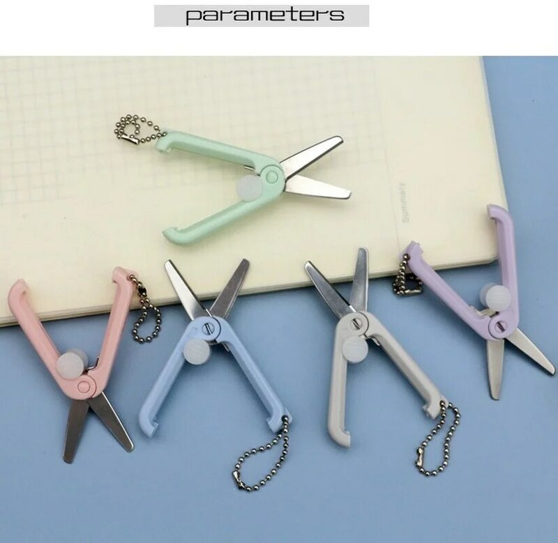 Креативные портативные складные мини-ножницы Morandi, простой инструмент для резки бумаги, стационарные ножницы, офисные и школьные принадлеж...
