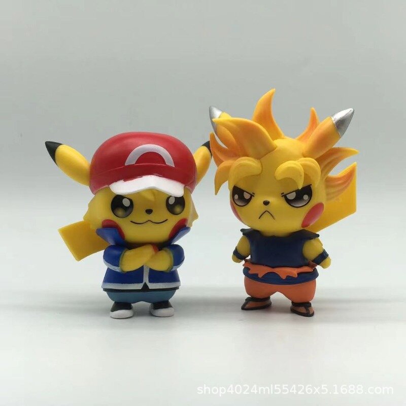 Pokemon Hợp Thời Trang Quần Áo Pikachu 6 Nhân Vật Hành Động Pokemon Game Quốc Mẫu Mô Hình Rồng Lửa Anime Đồ Chơi Búp Bê Anime Hình