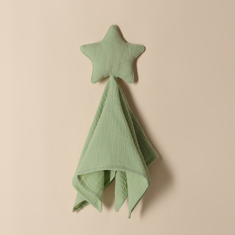 Мягкое мягкое успокаивающее полотенце для новорожденных, мультяшная плюшевая игрушка-марионетка со звездами, луной, для новорожденных