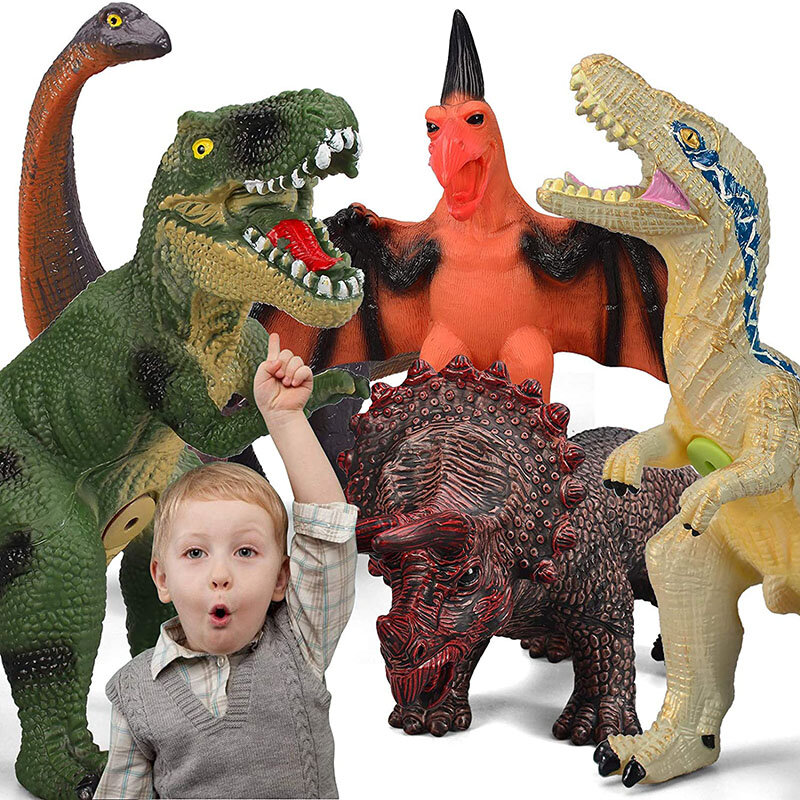 Large Dinosaur Model Figures Simulation Realistic Tyrannosaurus Rex Dino World Boy Collection Party Favor Gift Educational Toy