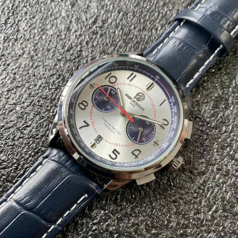 Alta qualidade premier b01 chronograph bentley mulliner edição limitada pulseira de couro quartzo relógio inteligente para homem relogio masculino