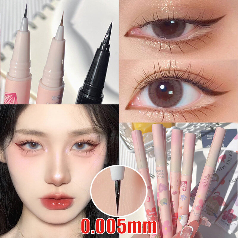 3/1Pc Waterproof Lying Silkworm Eyeliner Pencil 0.005 MM Ultra Thin Head Eyeliner Quick-drying Eye Makeup Cosmetic Wholesale