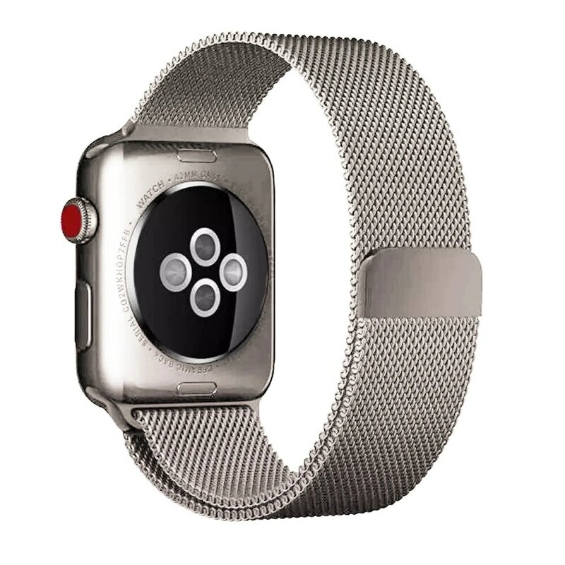 Bracelet boucle milanaise en métal pour Apple watch 7, 45mm 44mm 40mm iWatch série 42mm 38mm, bracelet magnétique en acier inoxydable 3456 se