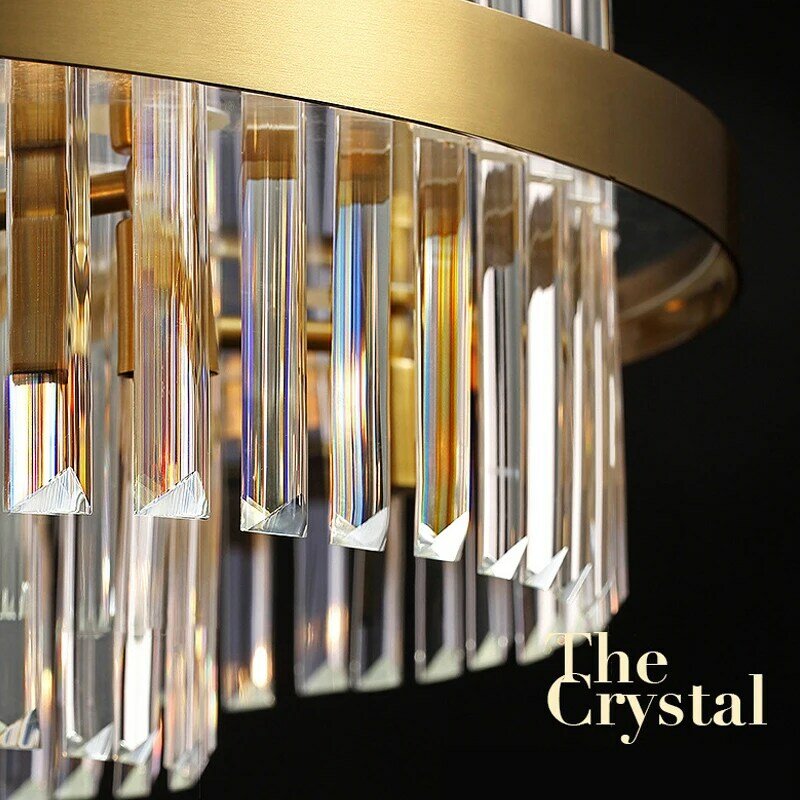Lampu Kristal Led Sederhana Modern untuk Villa Mewah Ruang Tamu Kamar Tidur Lampu Liontin Bulat Lampu Dekor Pencahayaan Rumah Dalam Ruangan