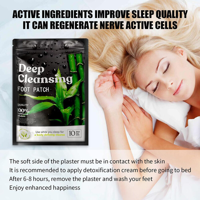 10-100PCS ดีท็อกซ์แพทช์เท้าสำหรับความเครียดบรรเทา Deep Sleep สมุนไพรธรรมชาติสารพิษทำความสะอาดสุขภาพ ...