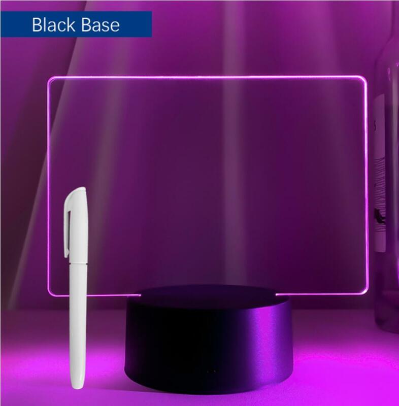 Luz de noche LED 3D regrabable con tablero de mensajes, luz de sueño táctil remota para dormitorio, lámpara de escritorio, decoración de habitación, envío directo